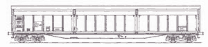 Model Habis-6/8 (Trapo) 4-axle wagon