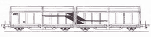Model Laaims (JR) 4-axle wagon