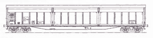 Model Habis-2 4-axle wagon