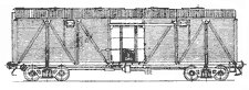 4-axle covered all-metal wagon
