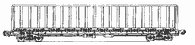 4-axle covered all-metal open wagon for cars